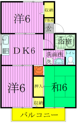 吉野ハイツⅠ 間取り