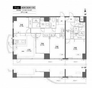 プライムアーバン千住 間取り図