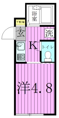 ミレアビターレ北千住 間取り図