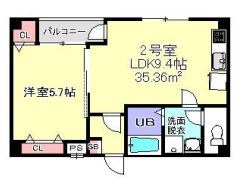 ＬＯＶＥ新鎌ヶ谷 202号室 間取り