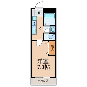 リーヴァ馬橋 203号室 間取り