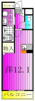 ホワイト　ウッド 302号室 間取り