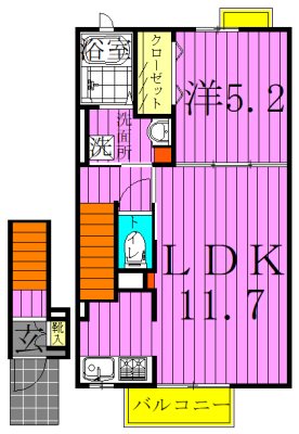 クエスト　ガーデン１ 間取り図