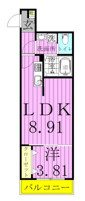 アブニールブリアン上本郷 101号室 間取り