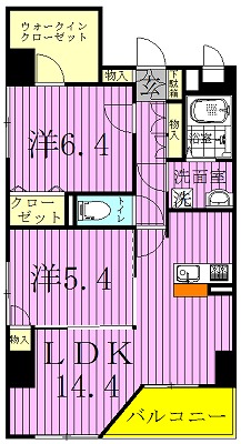 Murray Hill 605号室 間取り