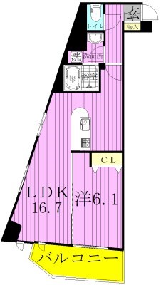 SOULAGEMENT 203号室 間取り