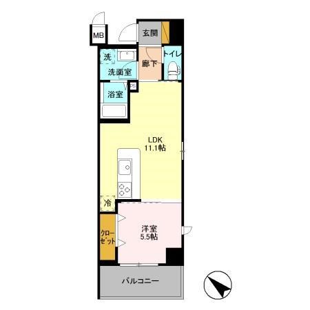 SOULAGEMENT 501号室 間取り