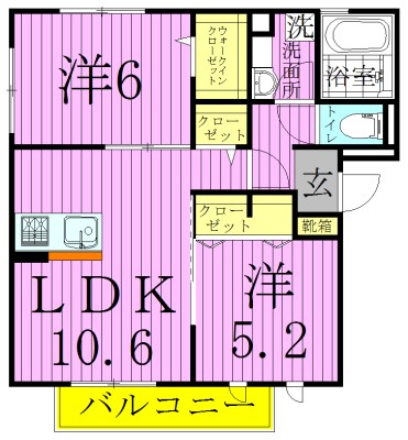 カーサ青井 間取り図