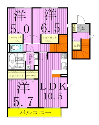 イーグレットＣ 間取り