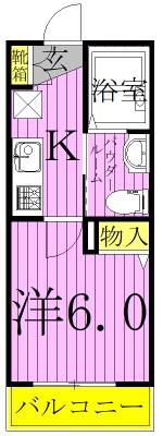 NK HOUSE 105号室 間取り