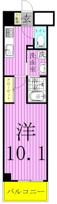 SOULAGEMENT 502号室 間取り