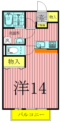 エテルナーレ 203号室 間取り