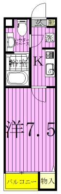 ms.Ⅳ～エムエス.フォー～ 102号室 間取り