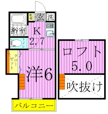 イーストハイツ 間取り図