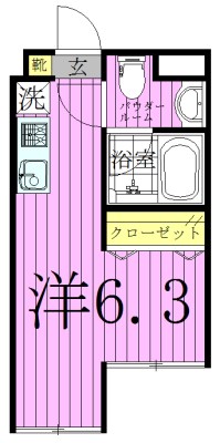 モアナコート北綾瀬 間取り図