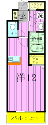 プリムローズ 401号室 間取り