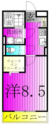 コンフォール.Ｋ 105号室 間取り