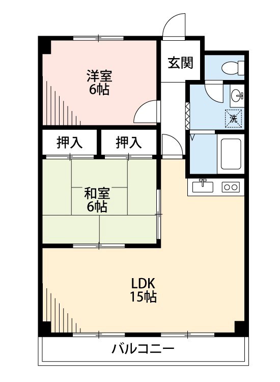 笠井ハイツ 405号室 間取り