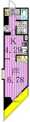 あけぼのビル 506号室 間取り