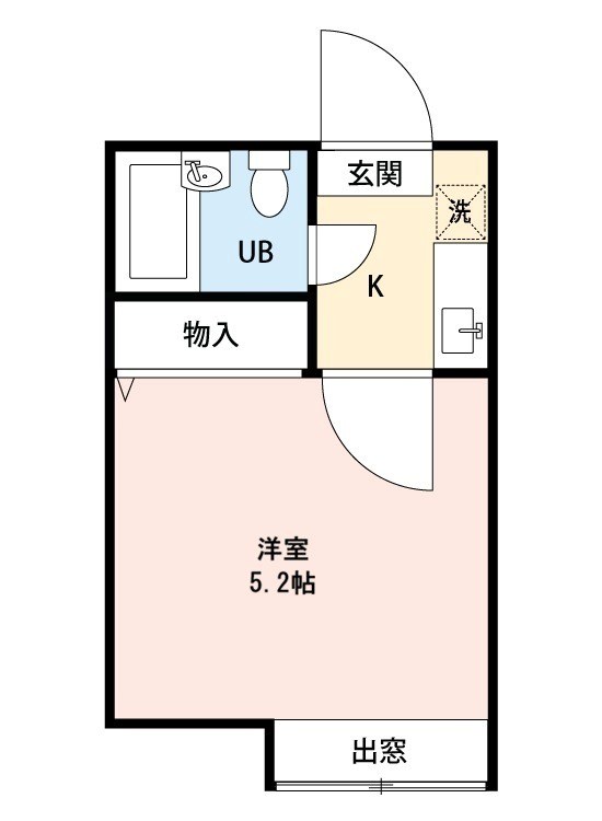 パティオ稔台A 206号室 間取り