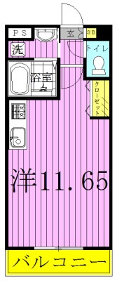 かじかわ 408号室 間取り