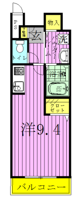 メゾンラフィーネ 206号室 間取り