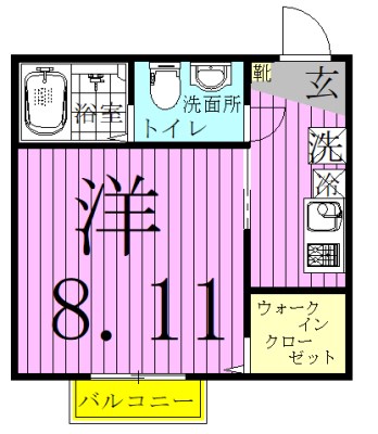 CAREL新鎌ヶ谷 202号室 間取り