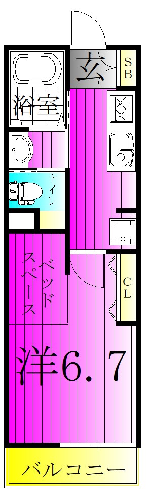 My Style vintage 柏 102号室 間取り