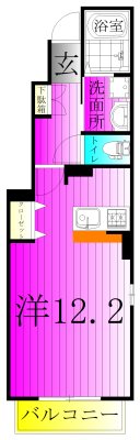 アルモニーＡ 101号室 間取り
