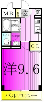 ラティニア 506号室 間取り