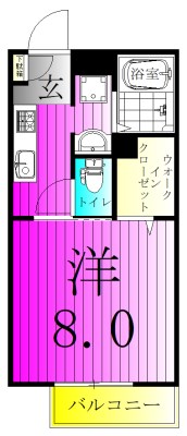 リバーヴィラ 202号室 間取り