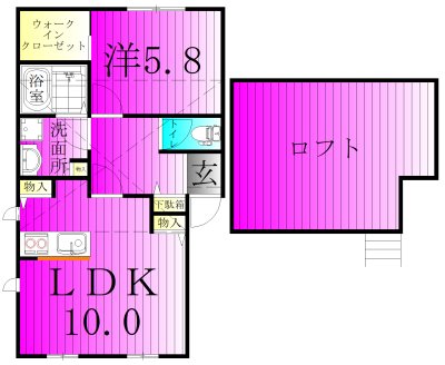 PRIMA NOZZE柏1～プリマノッツェカシワ～ 101号室 間取り