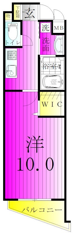 コンフォート・ティファニー 407号室 間取り