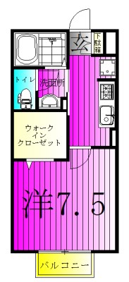 ステラコート 202号室 間取り