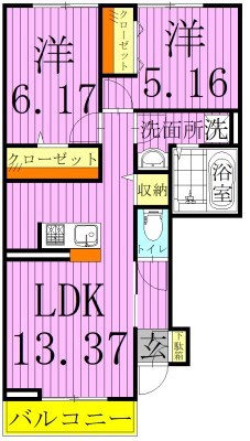 アステール２ 間取り図