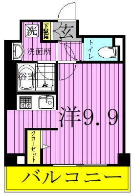 ラプラージュ 502号室 間取り