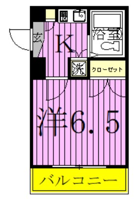 クレストパレス柏 403号室 間取り
