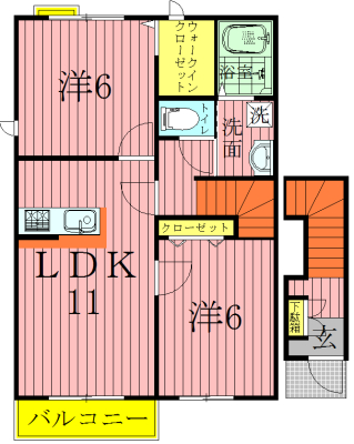 NパークハウスA  間取り