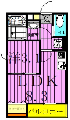 ピース八潮Ⅱ 間取り図