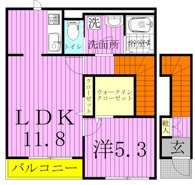 レジデンス 201号室 間取り