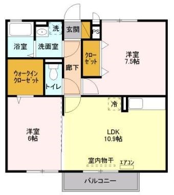 ブランドール（南流山） 205号室 間取り