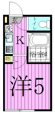 リバージュ千住大橋  間取り図