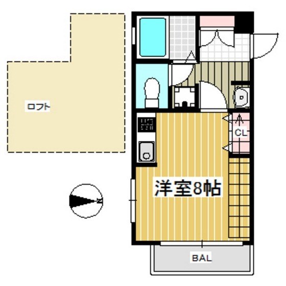 ヒューマンパレス新松戸Ⅱ 201号室 間取り