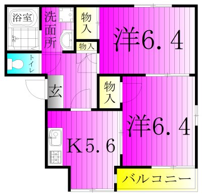 ラプラスＫ 102号室 間取り