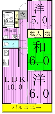 イーストコートSK 207号室 間取り