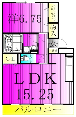 ブエナビスタ 203号室 間取り