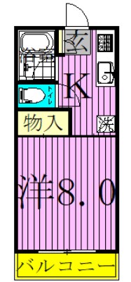 メゾン・グリーンヒル 203号室 間取り