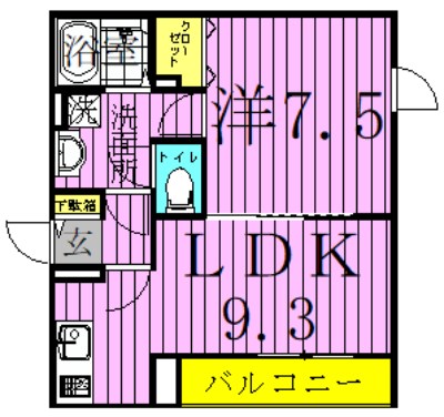 ヴュ　ド　フェリス 間取り図