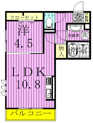 コンフォート　リリィ 303号室 間取り