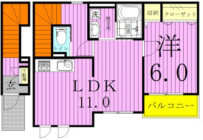 ヴェローナ 201号室 間取り